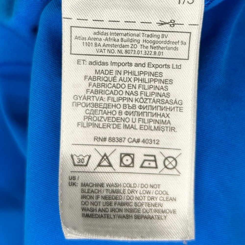 Adidas Techfit Climalite Fitted T Shirt Blue Mens Size 2XL Active Sporty Workout - Picture 8 of 11